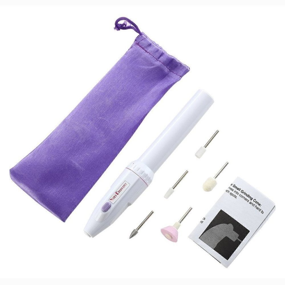Electric Manicure Set, YWQ 5-in-1 Electric Manicure Nail Drill File Grinder Groo